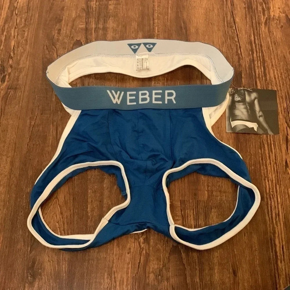 Katy Weber Men’s Brief Underwear Pima Cotton Blue Size XS New - Picture 7 of 10